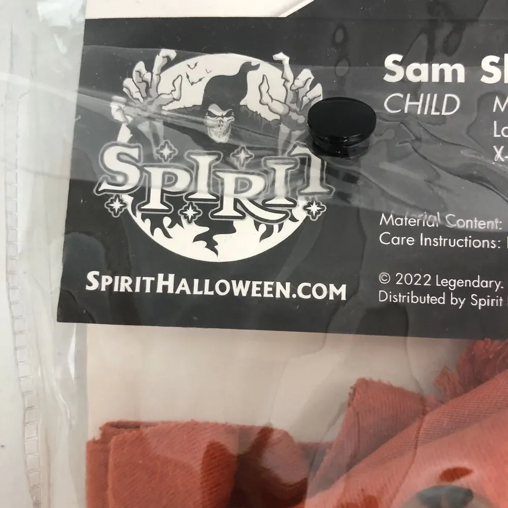 Spirit Halloween Trick R Treat Sam Shirt Spirit Child XL 14-16 New In package